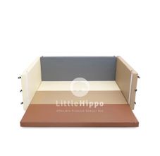 Gambar Little hippo Bumperbed mahogany 