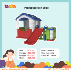 Gambar Tobebe Big happy playhouse with slide