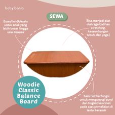 Gambar Woodie  Classic balance board with felt