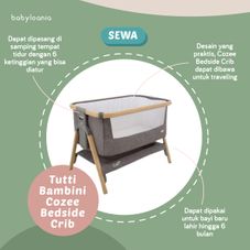 Gambar Tutti bambini Cozee bedside crib