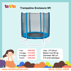 Gambar Plum Trampoline with enclosure - 6ft (180 cm)