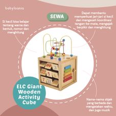 Gambar Elc Giant wooden activity cube