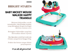 Gambar Bright starts Babywalker mickey mouse