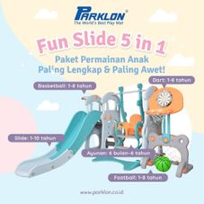 Gambar Parklon Castle 5 in 1 fun slide and swing