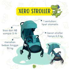 Gambar Xero Black cat stroller auto fold