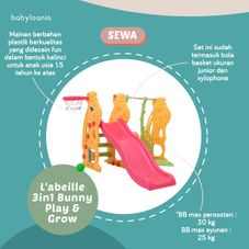 Gambar L'abeille 3in1 bunny play & grow activity (kc-526 c)