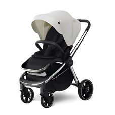 Gambar Daiichi Daiichi smooz black stroller nordic ivory