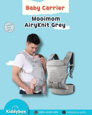 Gambar Mooimom - Gendongan bayi - mooimom airyknit grey