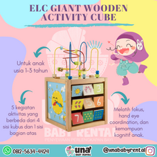 Gambar Elc Giant wooden activity cube