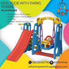 Gambar Tobebe Playhouse kids slide with swing