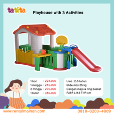 Gambar Tobebe Big happy playhouse with 3 activities