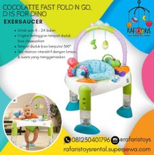 Gambar Cocolatte Exersaucer fast fold & go, d is for dino