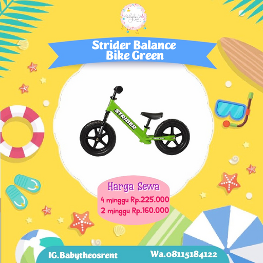 Sewa Strider Balance Bike Babytheosrent