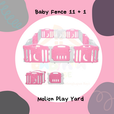 Gambar Molion play yard Baby fence 11 + 1 pink