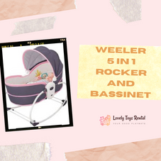 Gambar  Weeler 5 in 1 rocker and bassinet pink bouncer