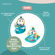 Gambar Baby einstein 2-in-1 lights & sea activity gym & saucer