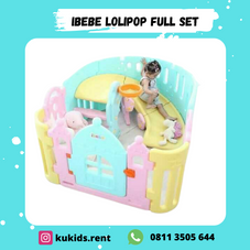 Gambar Ibebe  Lolipop playfence & slide 2 in 1