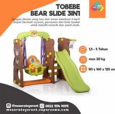 Gambar Tobebe Bear slide and swing