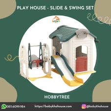 Gambar Import toys Playhouse combination slide and swing