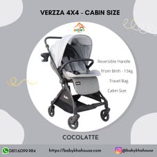 Gambar Cocolatte Stroller verzza 4x4 reversible handle - cabin size