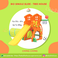 Gambar Ching ching Single slide tree house 4in1