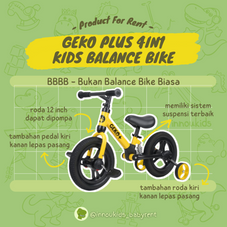 Gambar Geko 4in1 balance bike