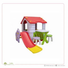 Gambar Labeille  Playhouse luxury dream house with slide  (red)