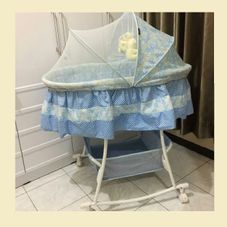 Gambar Pliko Cribs oval biru