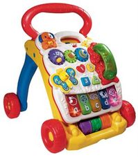 Gambar Vtech yellow Sit-to-stand learning walker