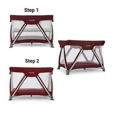 Gambar Nuna Sena travel crib - maroon