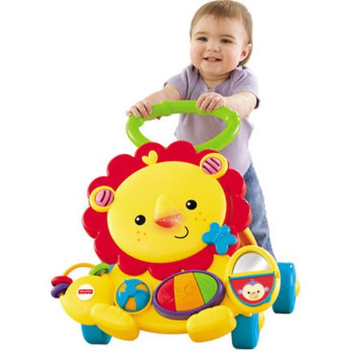 Fisher price push store walker lion