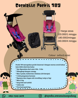 Stroller cocolatte pockit fashion 789