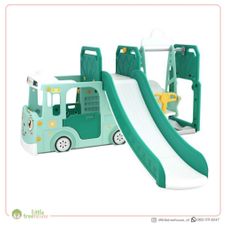 Gambar Happy play Bus slide and swing