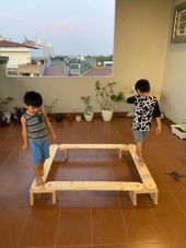 Gambar Wooden  Balance beam