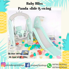 Gambar Baby bliss  Panda slide & swing