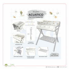 Gambar Coco latte Acuatico folding baby tafel – white brown