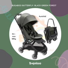 Gambar Stroller bugaboo butterfly Black forest green