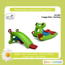 Gambar Labeille Perosotan froggy 2 in 1 slide and rocking