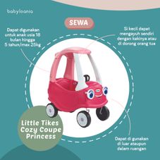 Gambar Little tikes Cozy coupe princess ( new )