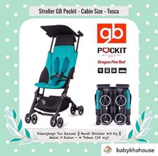 Gambar Gb pockit tosca Stroller lipat cabin size + travel bag