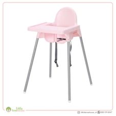 Gambar Ikea Ikea antilop baby high chair with tray – pink (dengan sabuk pengaman)