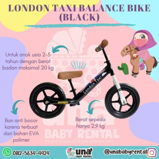 Sewa London Taxi Balance Bike UNABABYRENTAL