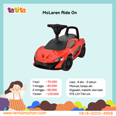 Gambar Pliko Mclaren ride on