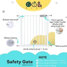 Gambar Gol baby Safety gate extention 10-20cm