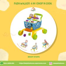 Gambar Bright starts Push walker troley market shop n cook