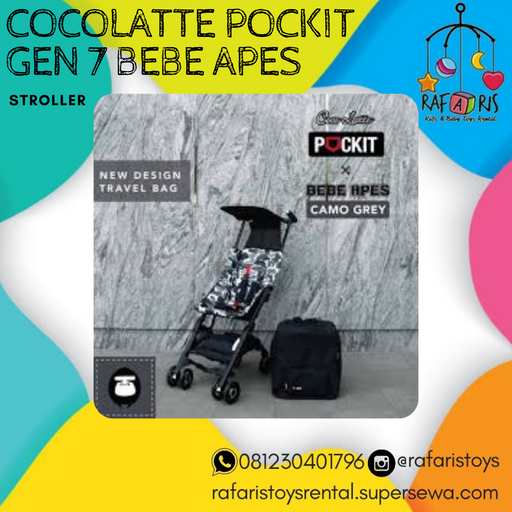 Sewa COCOLATTE Stroller Pockit Gen 7 CL 839 Bebe Apes Rafaris Toys Rental