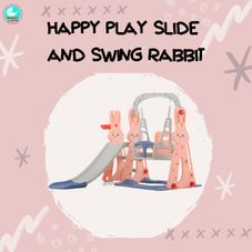 Gambar Happy play Slide and swing rabbit