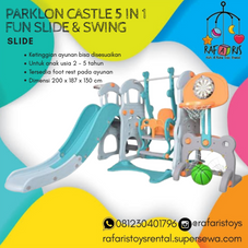 Gambar Parklon Castle 5 in 1 fun slide & swing