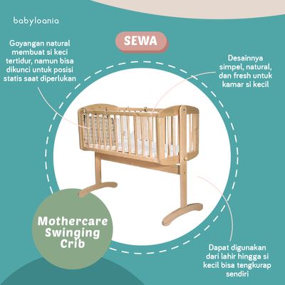 Mothercare gliding deals crib natural