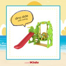 Gambar Korea Dino slide with swing